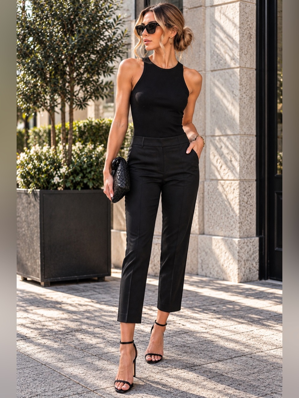 Zac & Rachel Black Slim Ankle Pants
